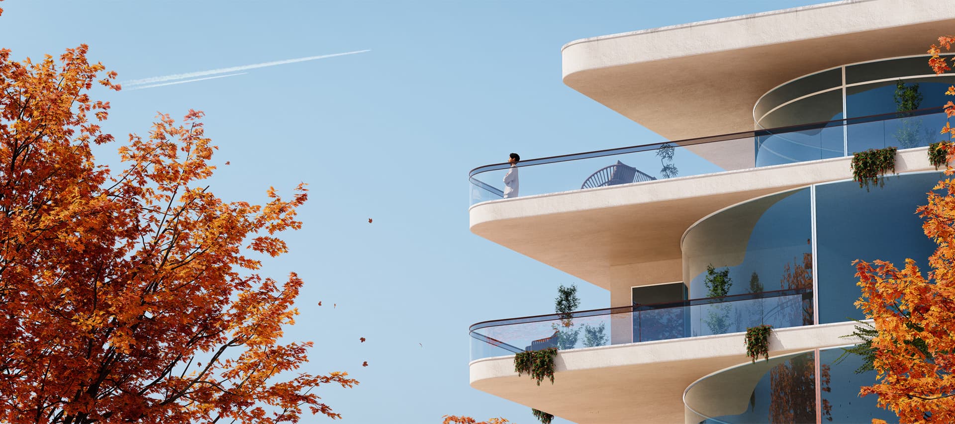 Curved Balcony Residence
