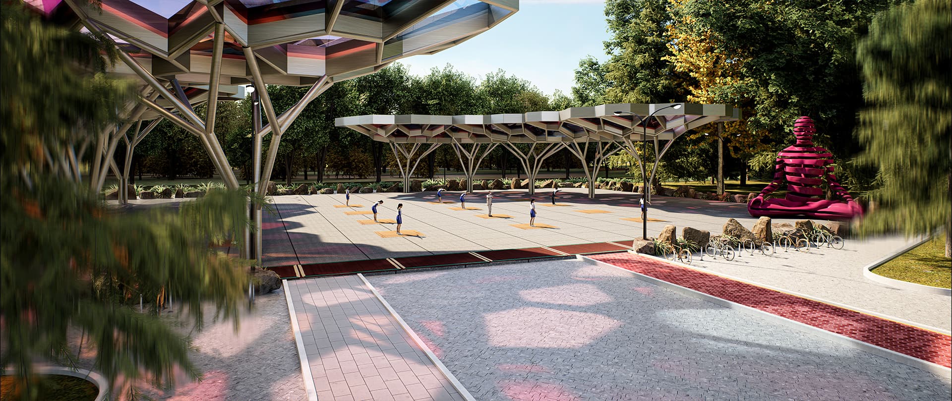 Open-Air Yoga Pavilion